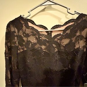 Ralph Lauren black lace overlay dress size 6